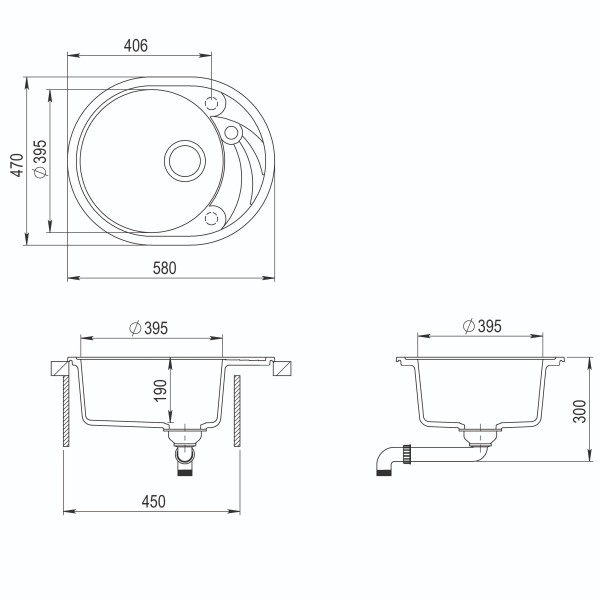 Kuhinjsko korito CLARUS SR101P